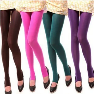 Collants sexy multicolores en velours, bas pour femmes, collants bonbon, collants à étriers, collants hauts.