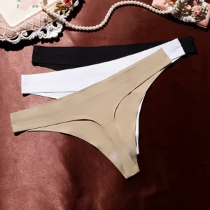 String femme sexy, culotte sans coutures, sous-vêtements, string stretch taille basse, grande taille, tanga, lingerie sexy