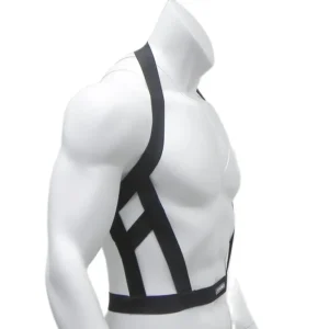 Harnais de lingerie ajouré pour homme, sous-vêtements sexy, bondage des épaules, ceinture de poitrine à sangle élastique, costume