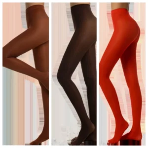Collants marron pour femme, 40D, collants de danse, leggings de yoga, bas sans couture, chaussettes élastiques hautes, collants translucides