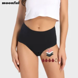 Culottes menstruelles pour femmes, 4 couches, flux très abondant, taille haute, absorbantes, pour le cycle menstruel.