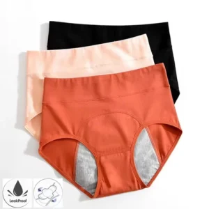 Culottes menstruelles en coton, culottes menstruelles taille haute, sous-vêtements menstruels anti-fuites, culottes menstruelles
