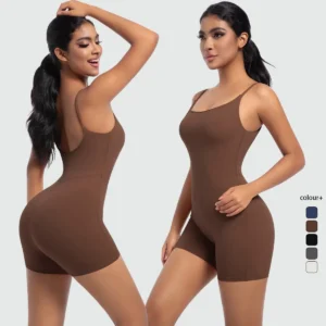 Combinaison femme à bretelles, combinaison sans coutures, ensemble dos nu, body de fitness push-up, body de sport une pièce