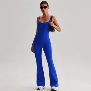Ensemble de yoga composé d'un body uni, d'un legging moulant, d'un soutien-gorge et d'un haut, 2 pièces, pour le sport, le fitness et la gym. Tenue de sport douce pour femme.