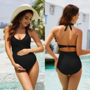 Combinaison de maternité, maillot de bain femme, dos nu, vêtements de plage pour femmes enceintes, collection 2023