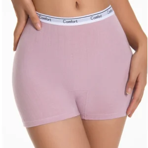 Culotte menstruelle en coton pour femme, shorty grande taille, sous-vêtement menstruel respirant taille mi-haute, lingerie
