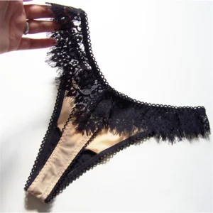 String sexy pour femme, culotte en dentelle, lingerie taille basse, string sans coutures, sous-vêtements respirants pour femme, culotte en T, lingerie intime