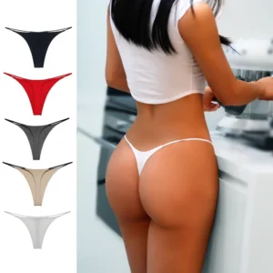 string sexy taille basse lingerie pour femme sous-vêtements ceinture fine double couche bikini culotte en coton lenceria femenina tangas mujer