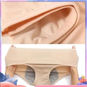 Culottes menstruelles pour femmes, taille mi-haute, en coton, post-partum, grande taille, couleur unie, respirantes, imperméables et couvrantes.