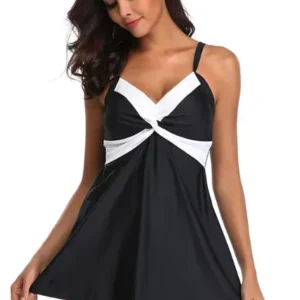 Maillots de bain deux pièces grandes tailles pour femmes, noir et blanc, été, rembourrés, dos nu sexy, nouveauté
