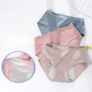 Culottes menstruelles anti-fuites pour femmes, tailles L à 8XL, en coton, imperméables et respirantes, pour les règles.