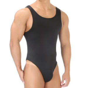 Maillot de bain une pièce pour homme, body sexy, justaucorps athlétique, maillot de bain de plage, fesses ouvertes, lingerie érotique