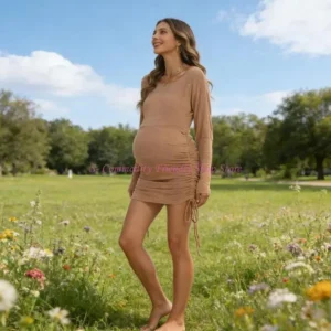 Maillot de bain une pièce extensible et respirant pour femme enceinte, idéal pour les exercices aquatiques (modèle 85AE).