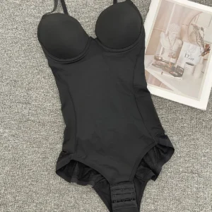 Body post-partum version améliorée avec soutien-gorge en dentelle, gaine sans coutures, couvrance totale, maintien sous la poitrine, pour femmes