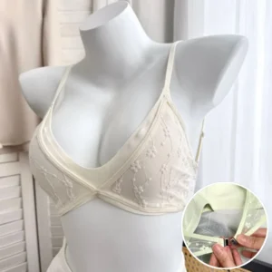 Lingerie en dentelle pour femme, été : soutien-gorge fin, pour poitrines généreuses, amincissant, galbant la poitrine, bonnets triangulaires, joli dos, sans coutures.