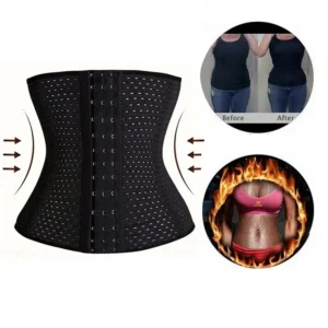 Gaine amincissante pour femme, ceinture ventre plat noire, corset post-partum, gaine ventre plat.