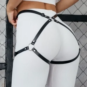 Porte-jarretelles sexy pour femme, harnais en cuir pour la taille, les jambes et les cuisses, ceinture gothique, accessoire de mode
