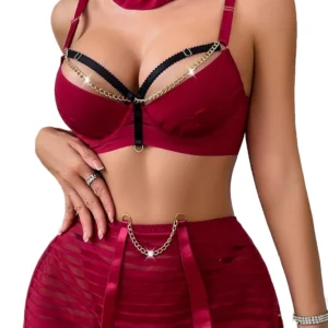 Ensemble de lingerie sexy avec harnais, porte-jarretelles, accessoires pour femme, harnais BDSM, tenue de festival, porte-jarretelles gothique, jarretière de cuisse