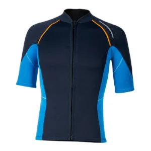 Combinaison de plongée homme avec fermeture éclair frontale, idéale pour la natation, le canoë, le kayak, le surf et les sports nautiques.