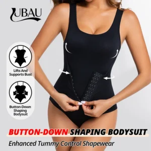 Body gainant pour femme avec ceinture et agrafes, gaine ventre plat, corset amincissant