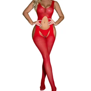 Lingerie sexy pour femme, body en résille ajourée, nuisette, bas résille à entrejambe ouverte, lingerie érotique, costume porno