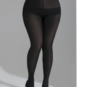 Collants noirs grande taille pour femmes