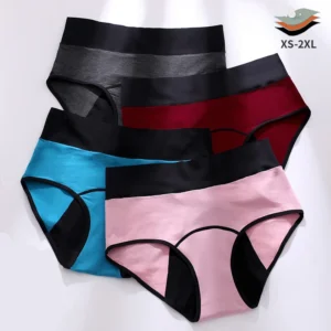 Culottes menstruelles pour femmes, sous-vêtements physiologiques, culottes triangulaires taille mi-haute, culottes physiologiques anti-fuites