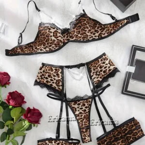 Ensemble de lingerie érotique, nuisette, lingerie sensuelle en dentelle, ensemble soutien-gorge et culotte 2024 pour femme, sous-vêtements, costumes intimes et sexy