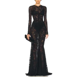 Ensembles en dentelle pour femmes, hauts courts à manches longues, robes moulantes sans bretelles et sans manches, ensembles sexy et amincissants, mode féminine