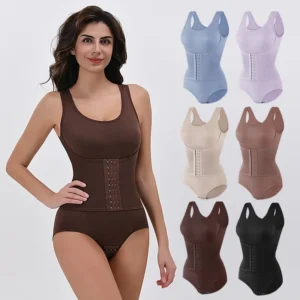 Body gainant à double boutonnage, gaine ventre plat, corset post-partum, corset confortable