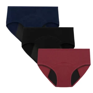 Culottes menstruelles très généreuses pour femmes, respirantes, en coton, taille basse, sous-vêtements menstruels physiologiques pour femmes