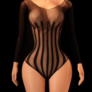 Body à manches longues pour femme, streetwear, dropshipping, sexy, moulant, col montant, transparent, basique, salopette noire, haut, tenue de club