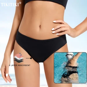 Culottes menstruelles pour la piscine, maillots de bain anti-fuites, culottes menstruelles pour femme, idéales pour la natation.