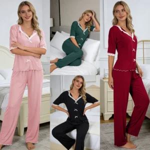 Nuisette, vêtement de nuit pour femme, pyjama, ensemble de détente, ensemble pyjama d'été pour femme