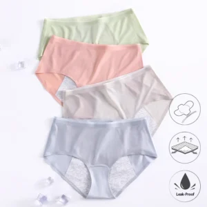 Culottes menstruelles pour femmes, anti-fuites, en coton, absorbantes et confortables, pour les règles.