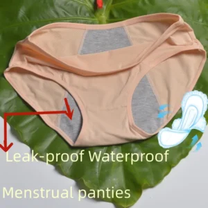 Culottes menstruelles pour femmes grandes tailles, anti-fuites, imperméables, taille haute, style bikini, lingerie rose, tailles L à 8XL