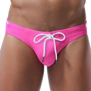 Slip de bain sexy pour homme, maillot de bain bikini d'été, mode plage, respirant, grandes poches, short de surf, vêtements de plage