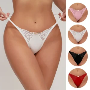 String sexy pour femme, culotte taille basse sans coutures, lingerie intime, sous-vêtements féminins, string à fines bretelles