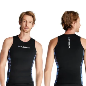 Gilet de combinaison de natation pour homme, idéal pour le surf, la plongée, le canoë et la natation.