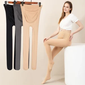 Collants de maternité automne-printemps 320D, bas/leggings de grossesse pour femmes enceintes, collants de grossesse ajustables et très élastiques